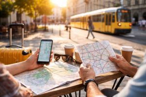 Como organizar deslocamentos dentro do destino?