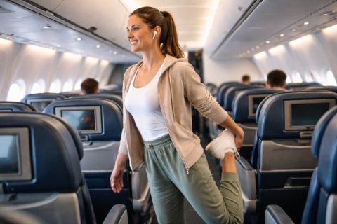 Como manter o corpo ativo durante viagens longas?